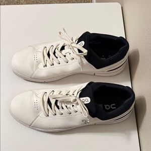 White and Black Athletic Sneakers